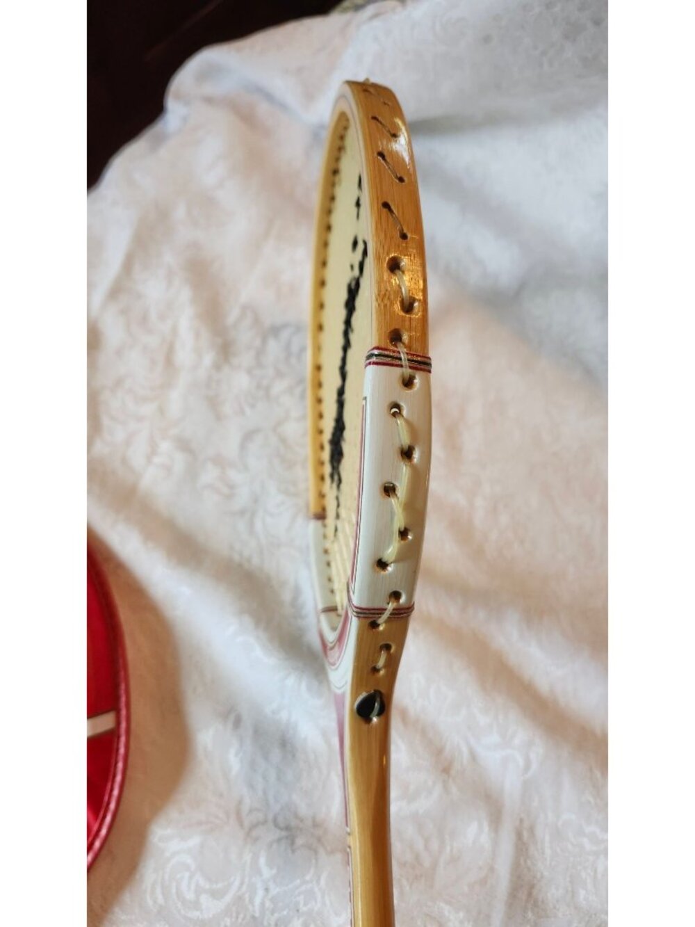Slazenger Fire Power Laminated Bamboo Squash Racquet With Red Cover - Picture 8 of 8